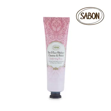 SABON二合一臉部磨砂膏/ 珍萃玫瑰/ 60ml/ 條裝