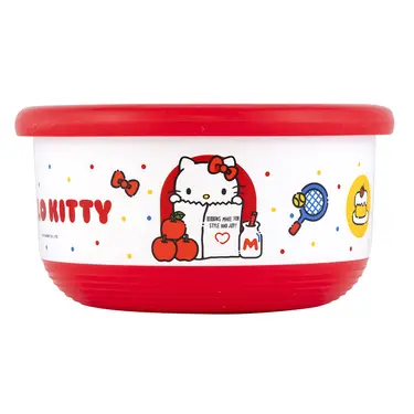 HOUSUXI三麗鷗Hello Kitty不鏽鋼雙層隔熱碗/ 1200ml