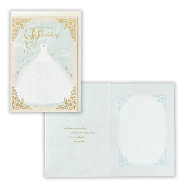 美國 Hallmark 結婚卡/ 藍裙子