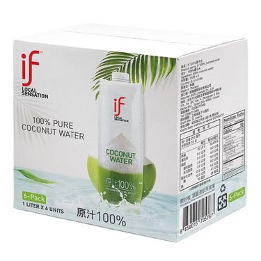 IF純椰子汁/ 1000mlX6入