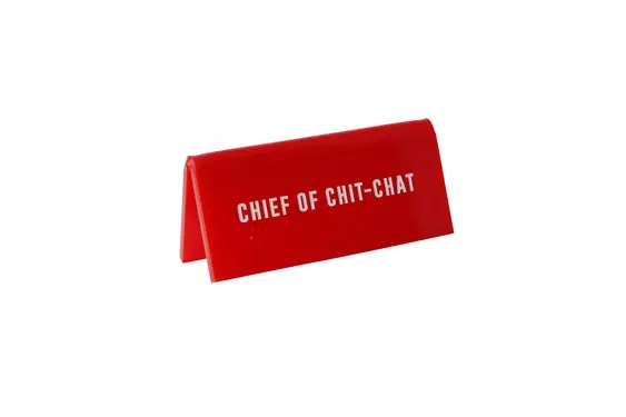 英國 CGB Giftware 桌面名牌/ 聊天大師/ 紅色