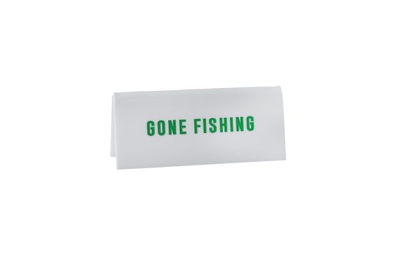 英國 CGB Giftware 桌面名牌/ 暫離去釣魚了/ 白色