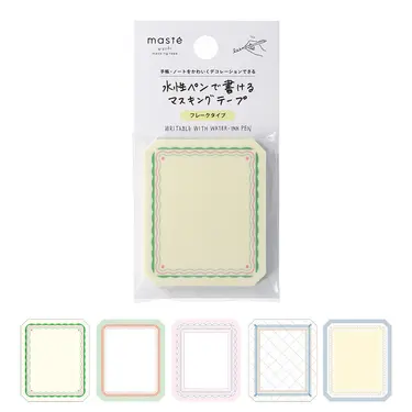 日本 MARK'S maste 水性筆可書寫紙膠帶/ 便利貼款/ 裝飾外框