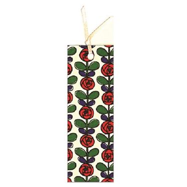 日本 TOCONUTS 麻布刺繡書籤/ 玫瑰