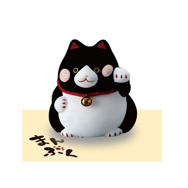 カネ三商 満腹招猫/ 黒