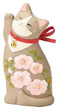 日本 SETO CRAFT Flower 招財貓擺飾/ S/ Sakura