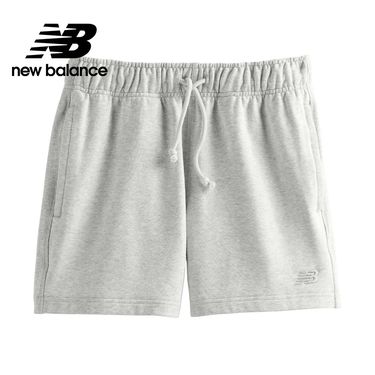 【New Balance】棉質短褲_MS41511AHH_男性_淺灰色/XS