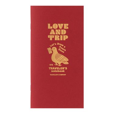 日本 TRAVELER'S COMPANY TRAVELER'S notebook 空白內頁本/ Love And Trip