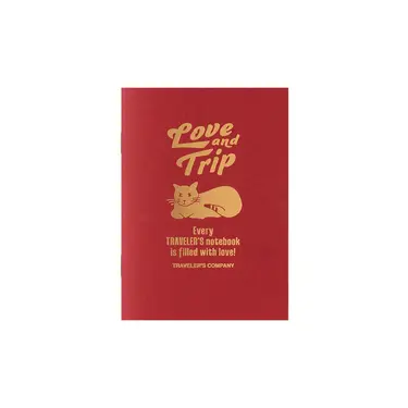 日本 TRAVELER'S COMPANY TRAVELER'S notebook 空白內頁本/ 護照尺寸/ Love And Trip