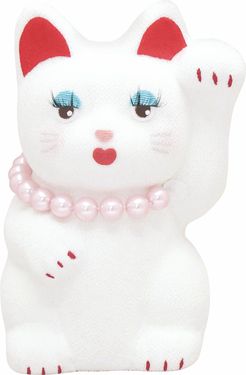 龍虎堂 睫毛彎彎仙女招財貓/ 時尚姊妹