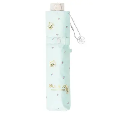日本 PAUL & JOE ACCESSOIRES 迷你UV99.9晴雨兩用折傘/ Gypsy Mint Green