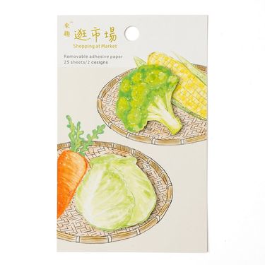 來趣食物造型便利貼/ 花椰菜高麗菜