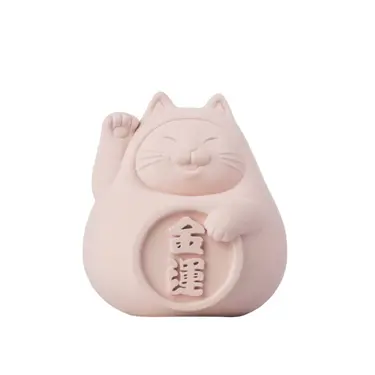 氺の尼 泥研製所胖胖金運貓/ 4.5cm/ 單入/ 戀愛粉