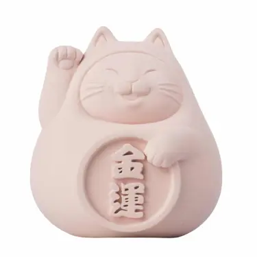 氺の尼 泥研製所胖胖金運貓/ 6cm/ 單入/ 戀愛粉