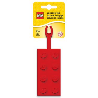 LEGO樂高積木造型吊牌/ 紅色