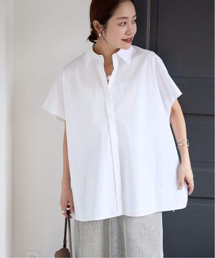 JS/Poncho Wide Shirt/上衣/白色(010)/FREE