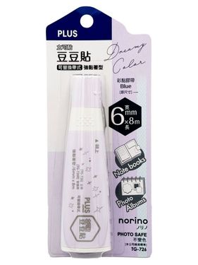 PLUS TG-726豆豆彩貼正帶/ 6mm/ 紫