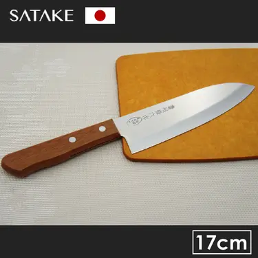 佐竹產業 日本製 濃州孫六作 三德廚刀 17cm(三德刀/菜刀)