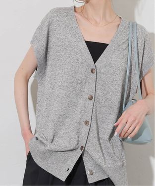 JS/Linen Rayon Nuance Vest (3)/針織衫/灰色(006)/FREE