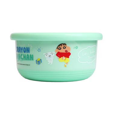 HOUSUXI蠟筆小新不鏽鋼雙層隔熱碗/ 730ml