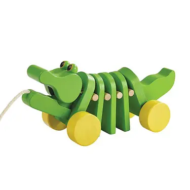 PLAN TOYS舞動鱷魚拉車