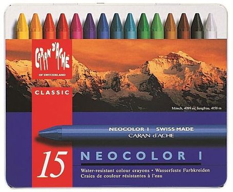 CARAN D'ACHE NEOCOLOR I專業級油性蠟筆/15色
