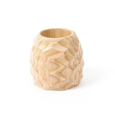 蒔光木製盆器/ 鳳梨淺色/ M