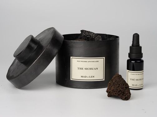 MAD et LEN鐵盒火山岩薰香/ 小/ 伯爵茶