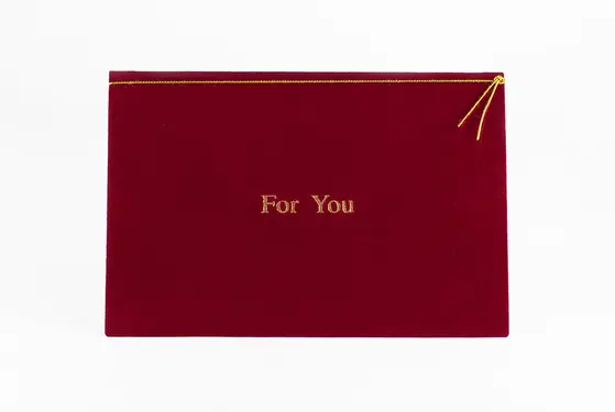 日本NITTOH絨布FOR YOU萬用卡/ 紅色