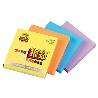 3M狠黏便條紙/ 黃/ 3X3
