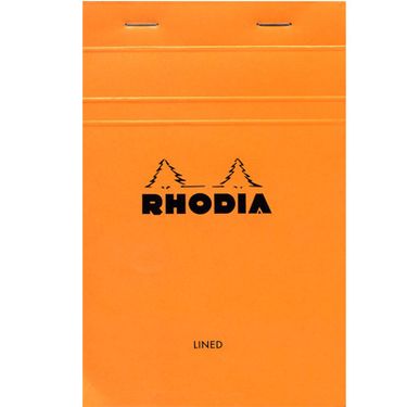 法國RHODIA 上掀式騎馬釘橫線筆記本/ 110X170MM/ Orange/ Lined