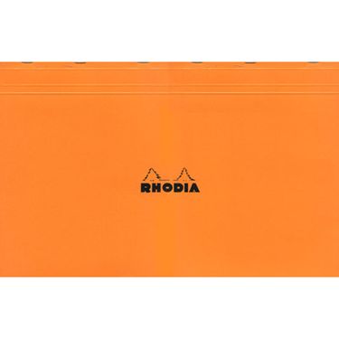法國RHODIA 上掀式騎馬釘方眼筆記本/ A3+/ Orange/ Squared
