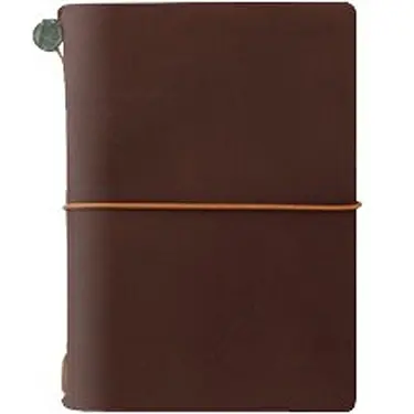 日本 TRAVELER'S COMPANY TRAVELER'S notebook 棕色皮革旅人手帳組/ Passport size