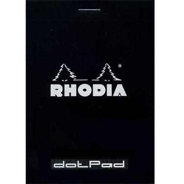 法國RHODIA DotPad/ N°12/ Black/ Grid 5mm方眼筆記本