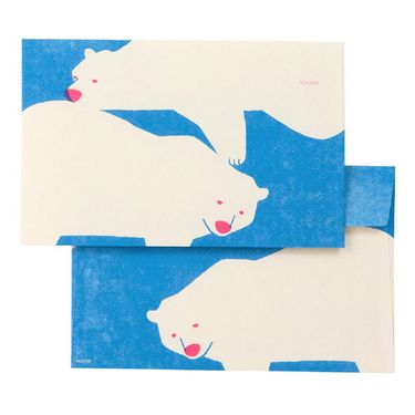 日本 MIDORI Easy & Cozy 信封/ Polar Bear