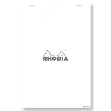 法國RHODIA 上掀式騎馬釘方眼筆記本/ A4+/ White/ Squared