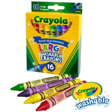 Crayola可水洗大蠟筆/16色