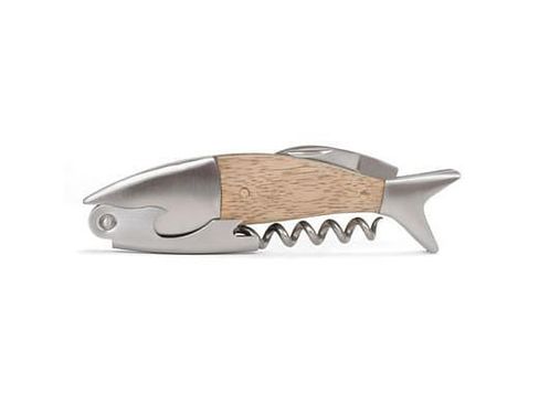 美國 KIKKERLAND 木頭魚造型開瓶器