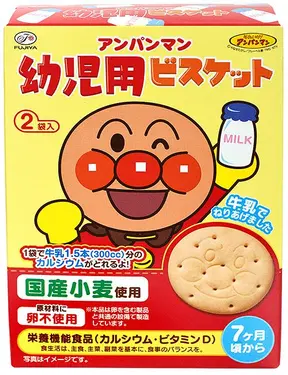 不二家麵包超人牛乳餅