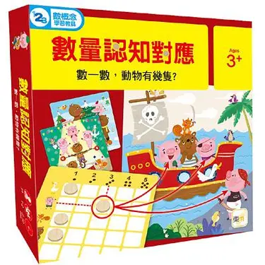 GBL操作教具/ 數量認知對應/ 數一數, 動物有幾隻?