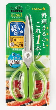 PLUS料理剪刀/ 35-118/ 綠/ SC-200SW