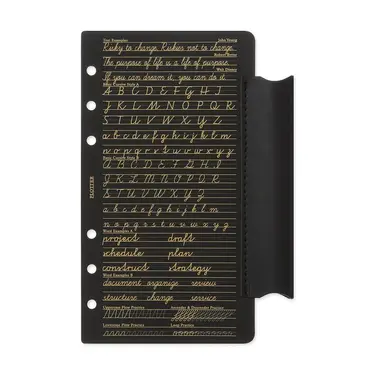 日本 PLOTTER 011 Leather 萬用手冊隔頁板附筆插/ Bible