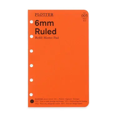 日本 PLOTTER 005 萬用手冊內頁/ Mini/ 橫線
