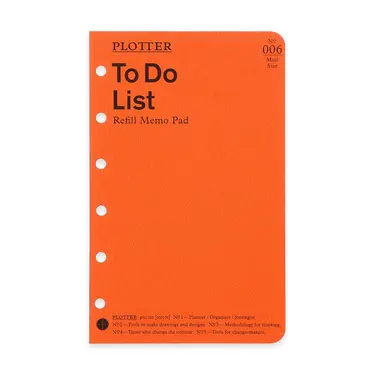 日本 PLOTTER 006 萬用手冊內頁/ Mini/ 待辦事項