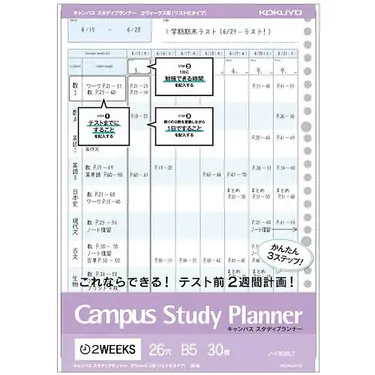 KOKUYO Campus雙週計劃罫活頁紙/ B5