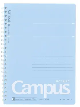 KOKUYO Campus軟線圈筆記本/ 點線B/ A5/ 藍