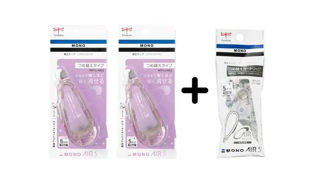 Tombow Mono Air超省力修正帶/ 限量色/ 薰衣草紫組合包