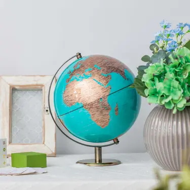 IGLOBE X MYS 地球儀/ 金陸地TIFFANY藍/ 10吋