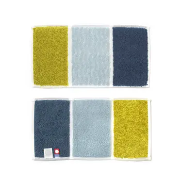 伊織Rhythm節奏三折手帕巾/ 黃色