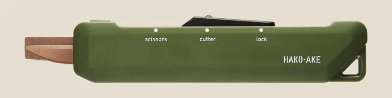 KOKUYO兩用機能剪/ 攜帶型/ 鈦加工/ 軍綠